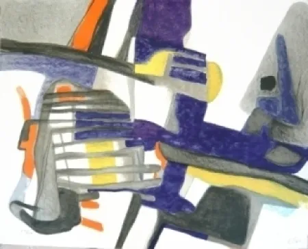 Lithograph Esteve - Composition