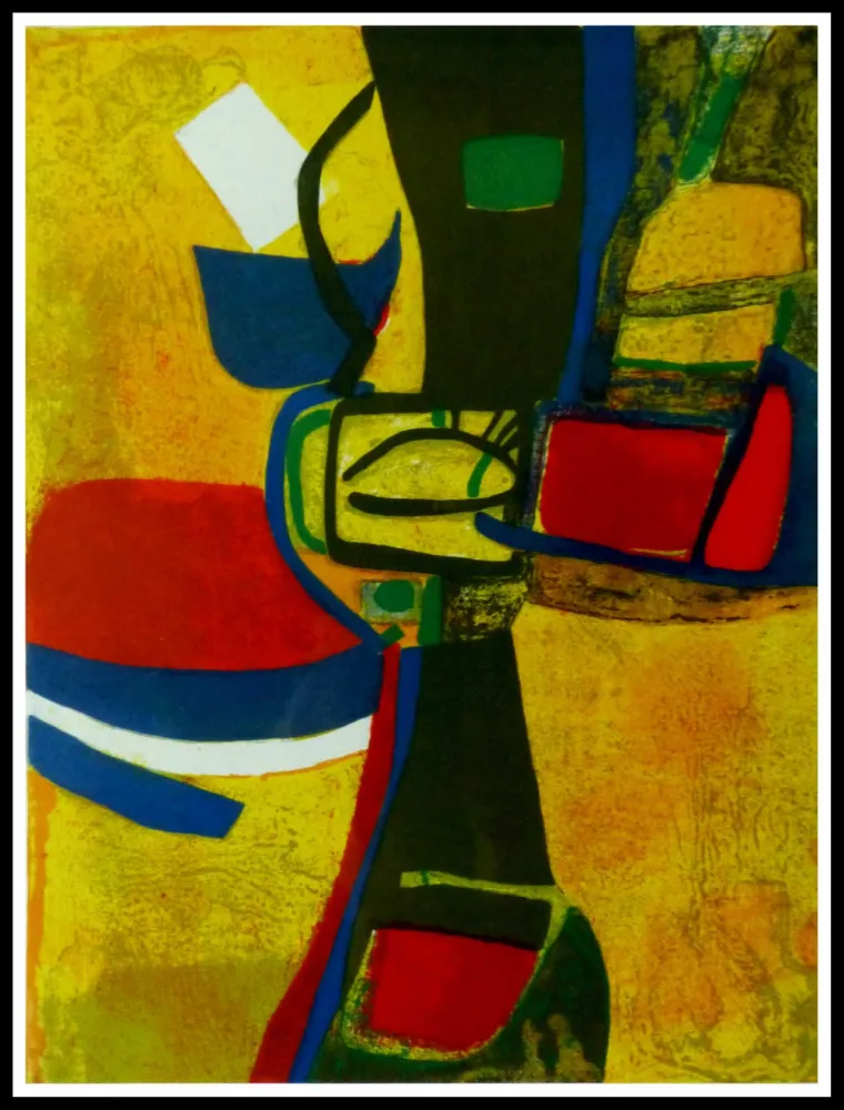 Lithograph Esteve - CORNE A LICOU