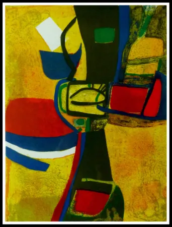 Lithograph Esteve - CORNE A LICOU