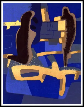 Lithograph Esteve - FACE A FACE