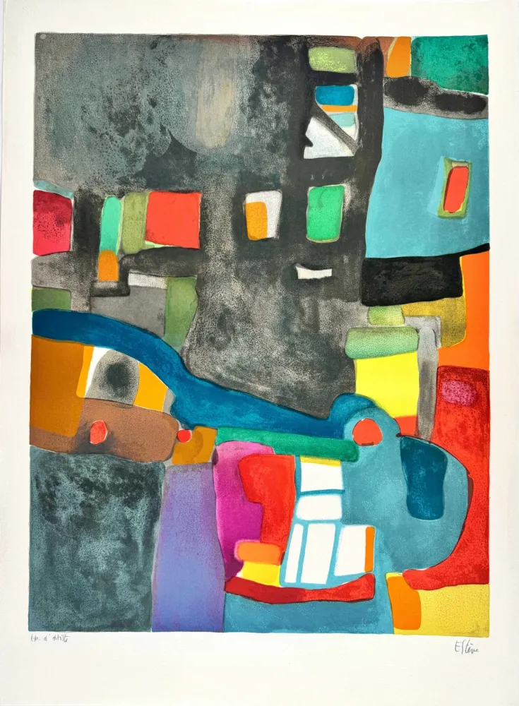Lithograph Esteve - Grisande 