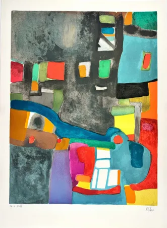 Lithograph Esteve - Grisande 