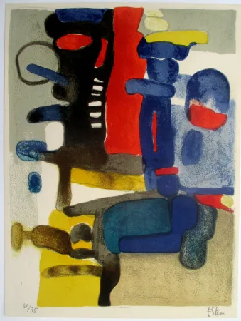 Lithograph Esteve - Guidour