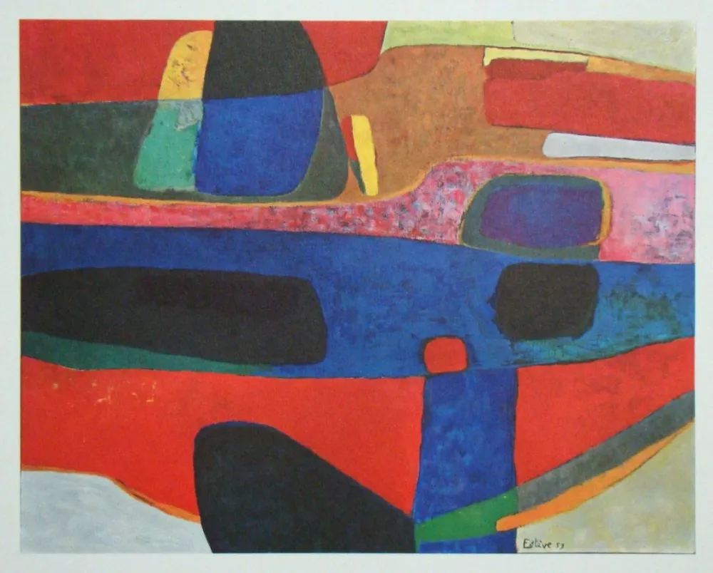 Lithograph Esteve - La Tardes