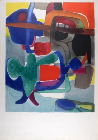 Lithograph Esteve - L'Oiseau vert