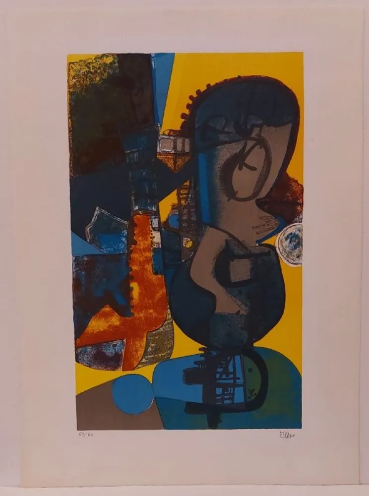 Lithograph Esteve - Lunaire administratif 