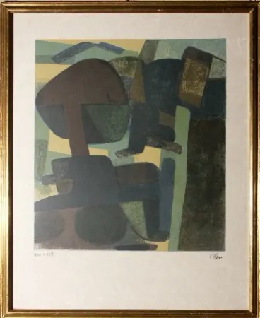 Lithograph Esteve - Moranès