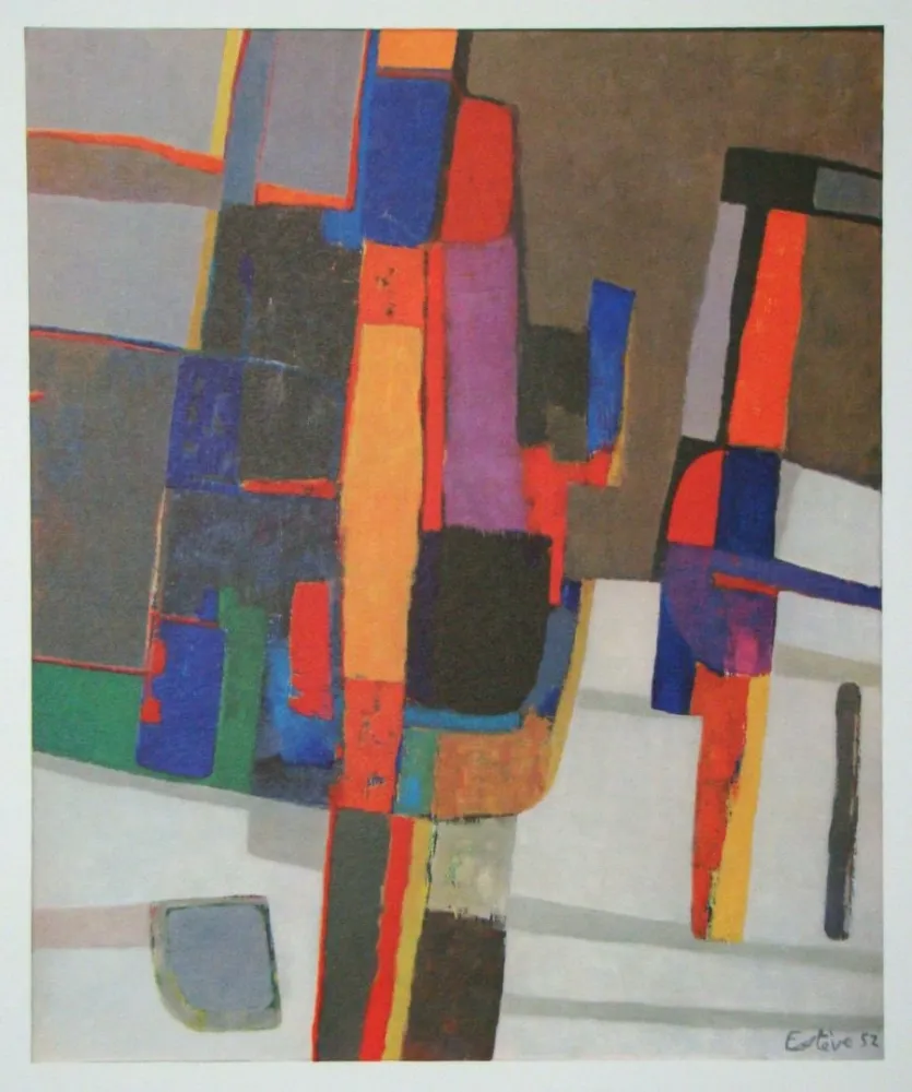 Lithograph Esteve - Neige