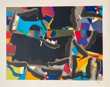 Lithograph Esteve - Rivanoir 