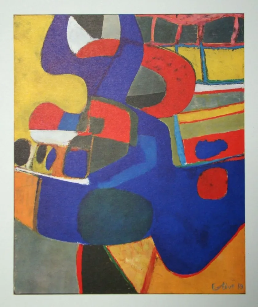 Lithograph Esteve - Tricornu