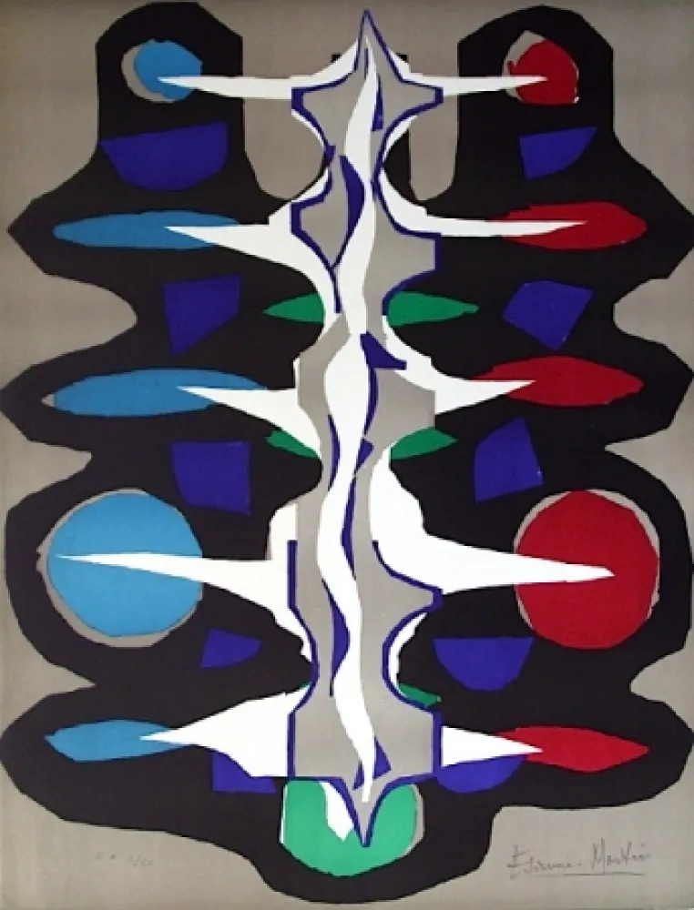 Lithograph Etienne-Martin - Sans titre