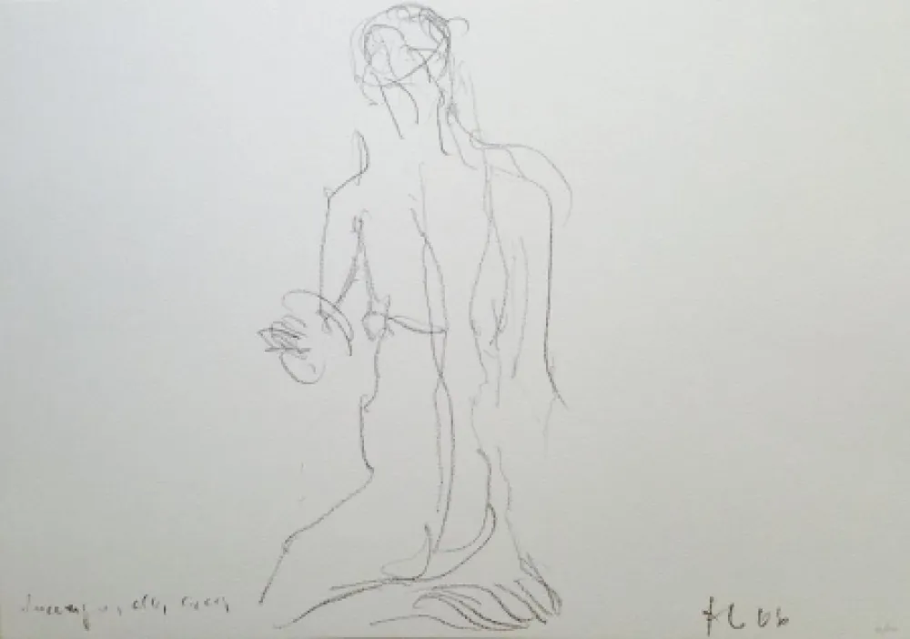 Lithograph Fabro - Senza titolo