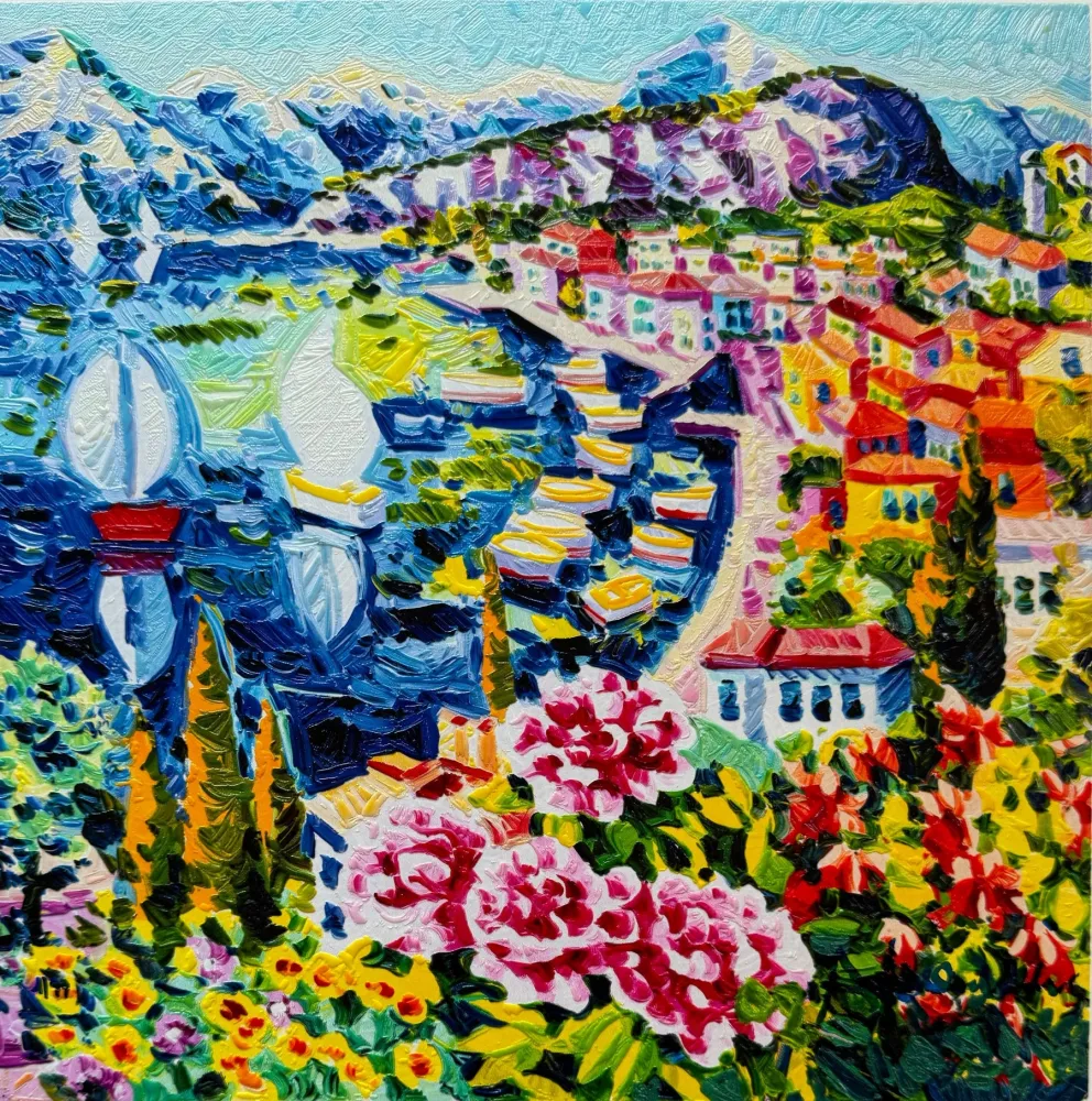 Screenprint Faccincani - Il vento leggero del lago