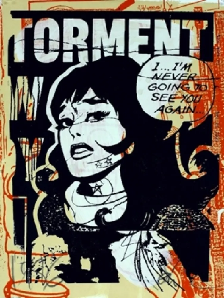 Screenprint Faile - Torment in Orange
