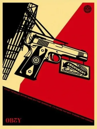 Screenprint Fairey - 2nd Amendment Solutions