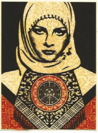 Screenprint Fairey - Arab woman