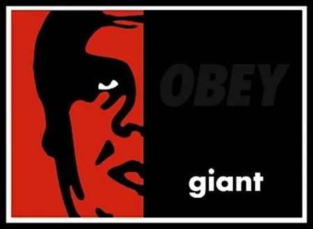 Screenprint Fairey - Black on Black