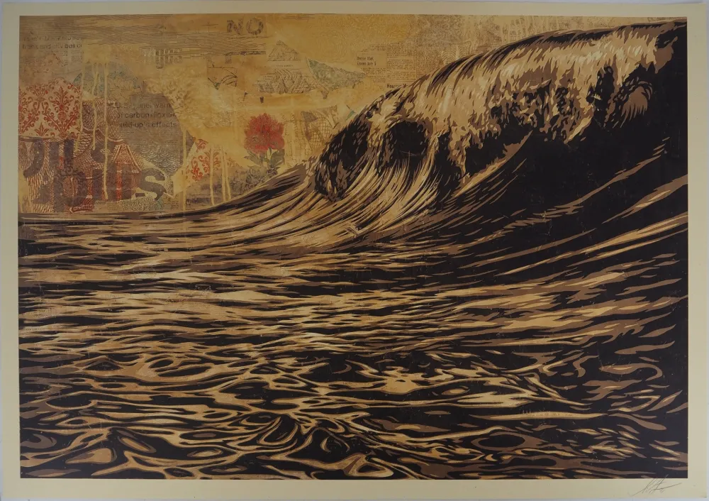 Screenprint Fairey - Dark Wave