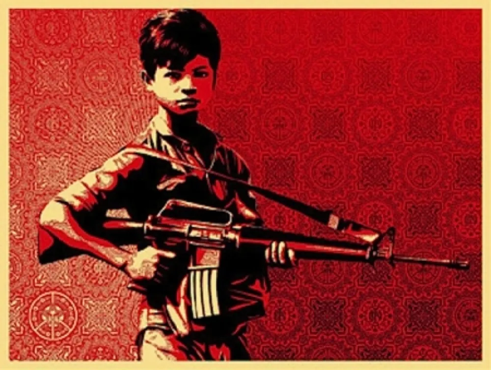 Screenprint Fairey - Duality of Humanity #4