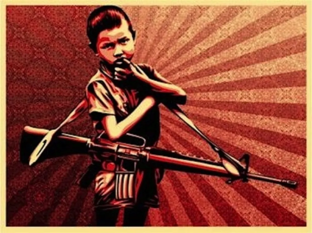 Screenprint Fairey - Duality of Humanity #5