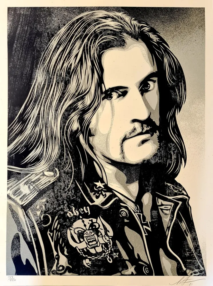Screenprint Fairey - Lemmy Damaged Case (Motörhead)