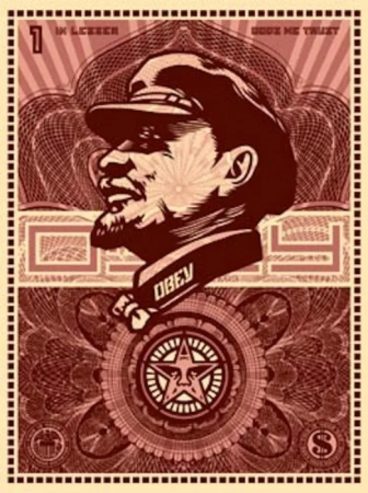 Screenprint Fairey - Lenin Money