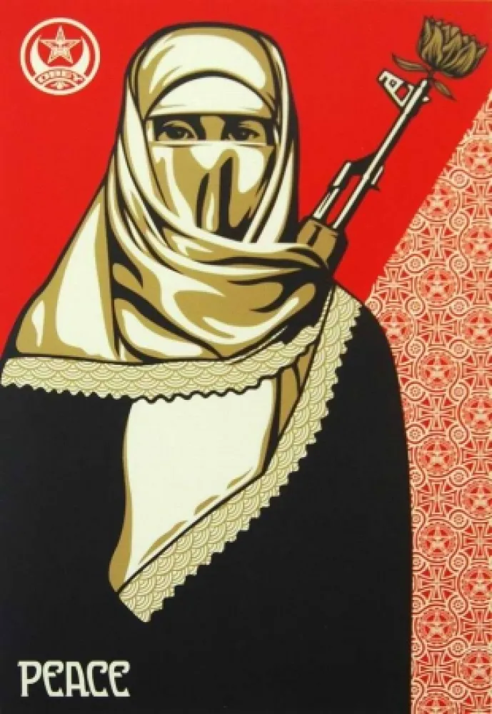 Screenprint Fairey - Muslim Woman