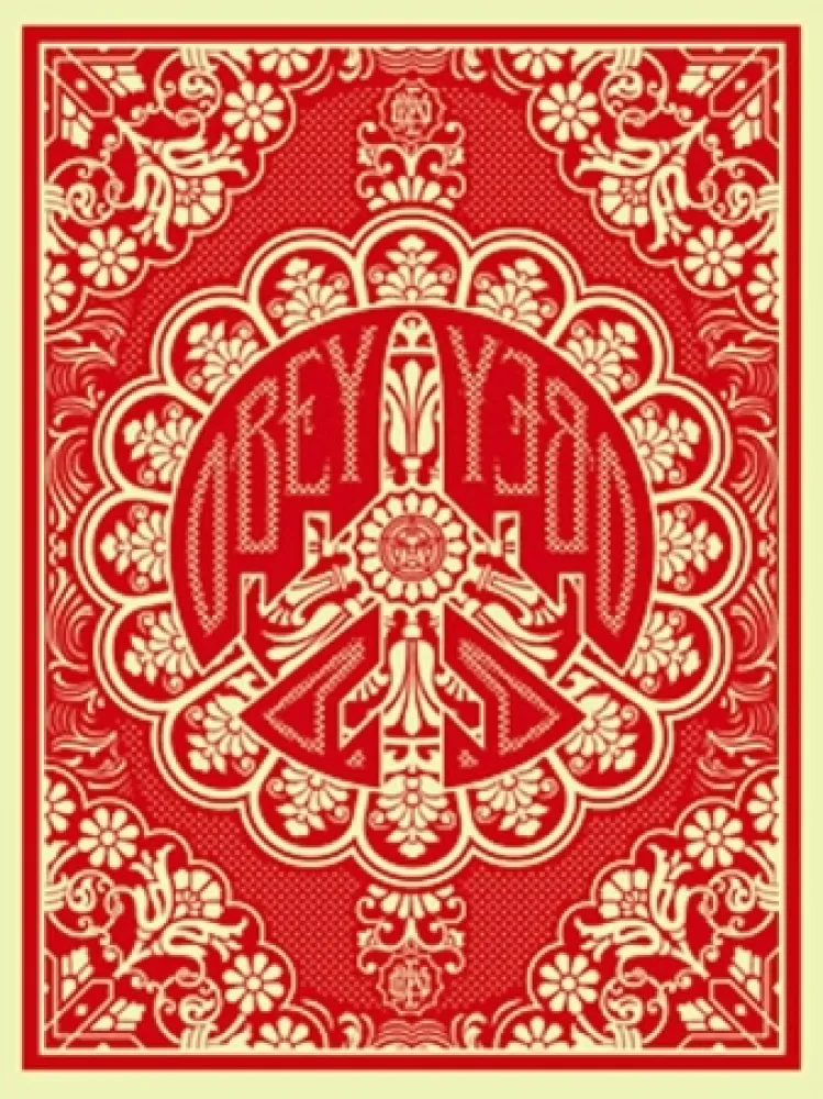 Screenprint Fairey - Peace Bomber Red 