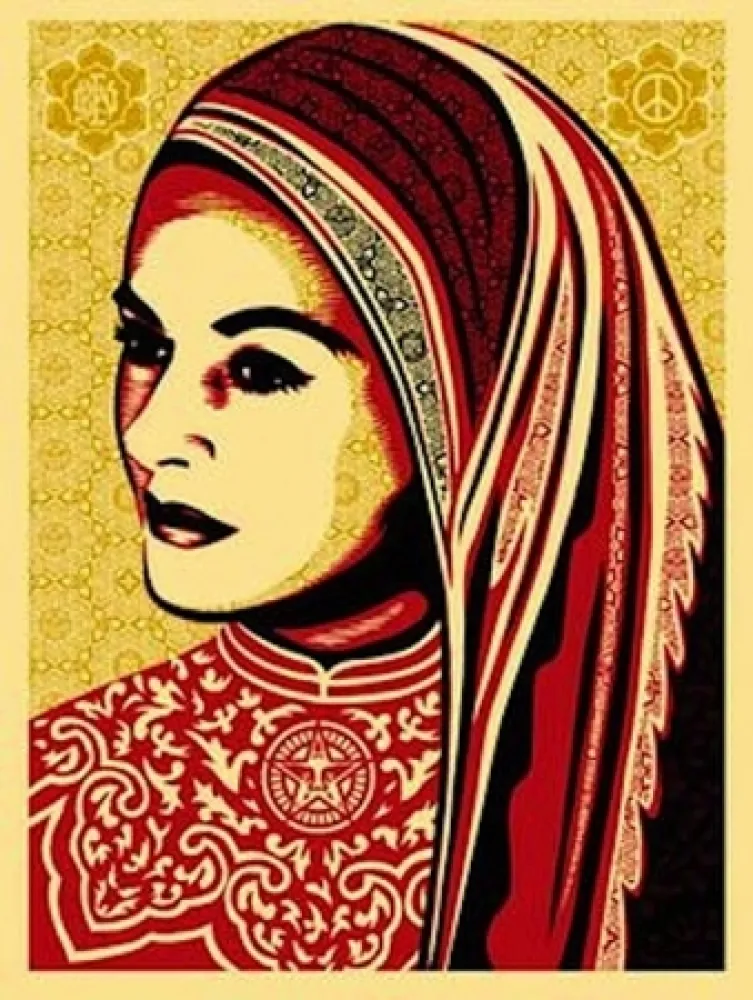Screenprint Fairey - Peace Woman