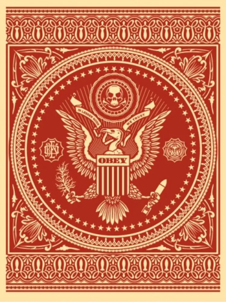 Screenprint Fairey - Presidential Seal Red 