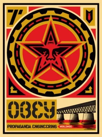 Screenprint Fairey - Propaganda Engineering, Large Format