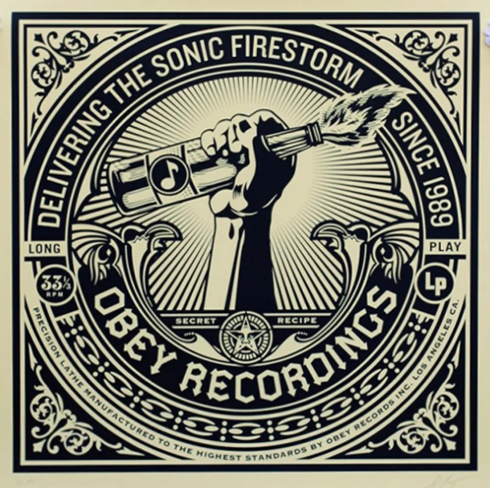 Screenprint Fairey - Sonic Firestorm
