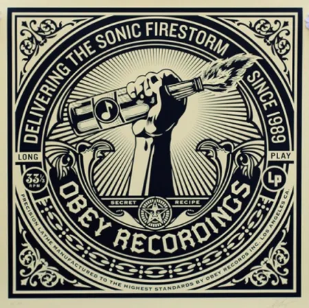 Screenprint Fairey - Sonic Firestorm