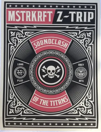 Screenprint Fairey - Soundclash of the titans