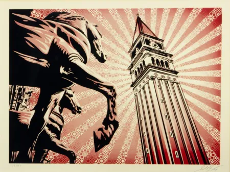 Screenprint Fairey - ST. MARKS HORSES