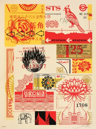 Screenprint Fairey - Station to Station