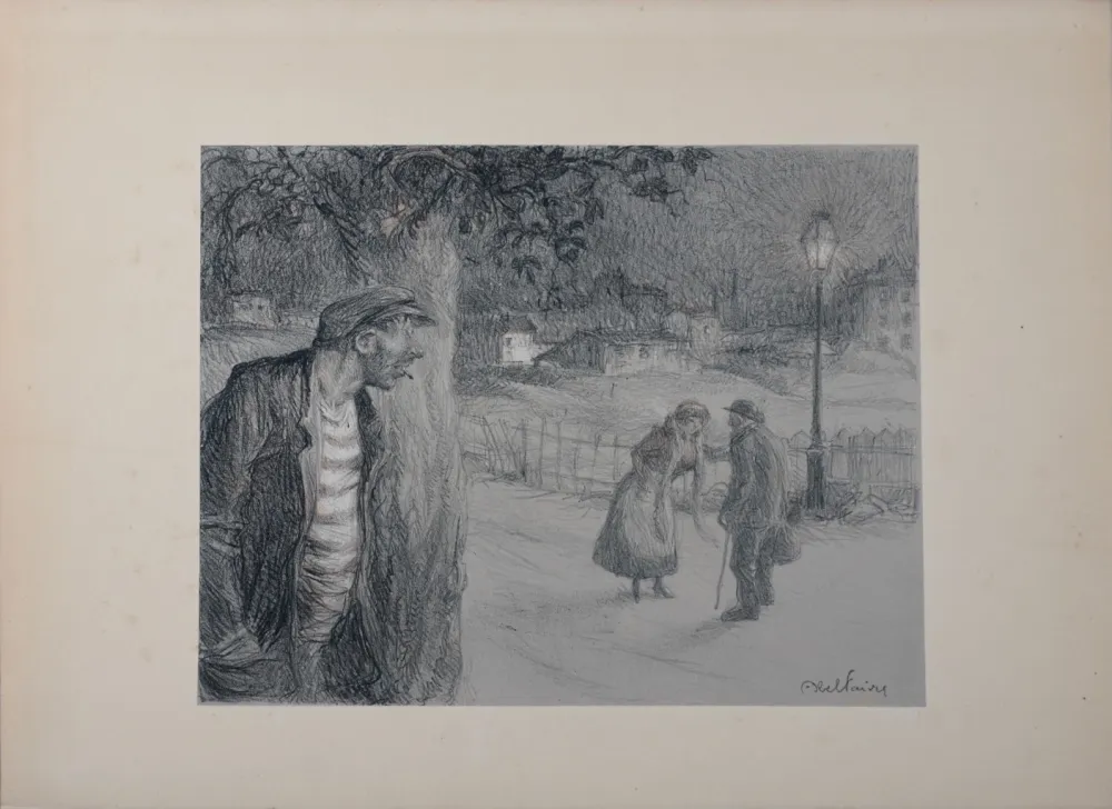 Lithograph Faivre - Sous le couteau
