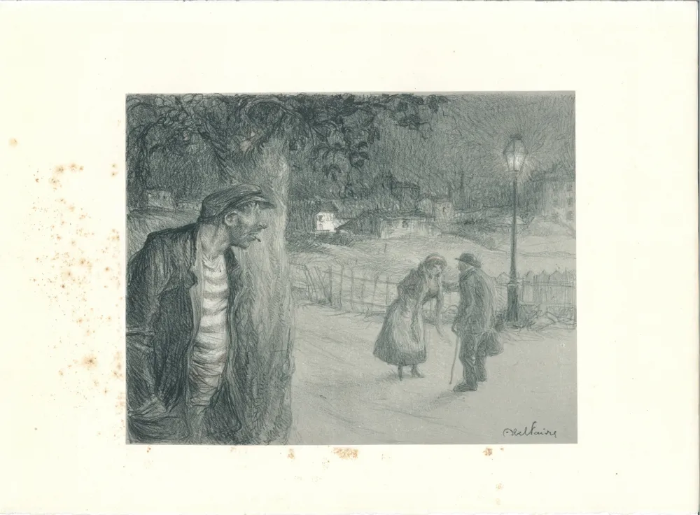 Lithograph Faivre - Sous le couteau