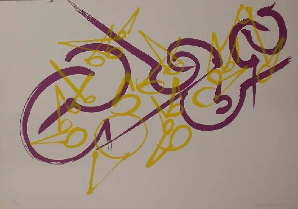 Lithograph Falkenstein - UNTITLED