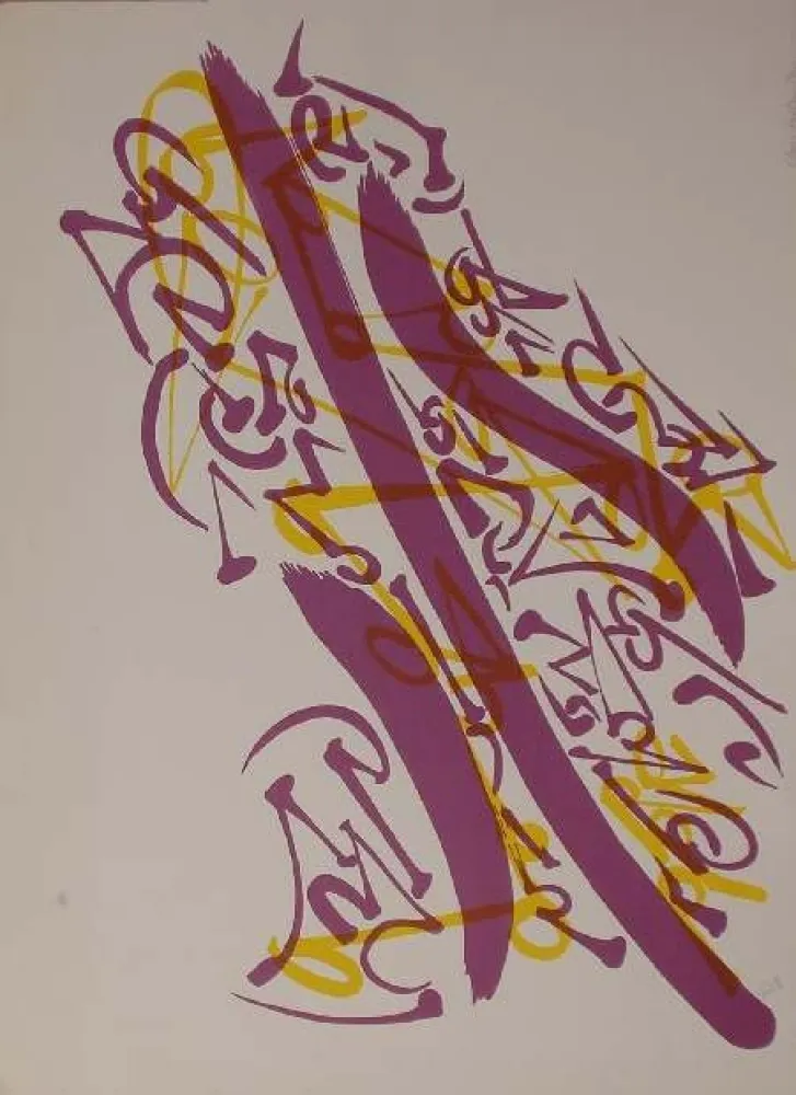 Lithograph Falkenstein - UNTITLED