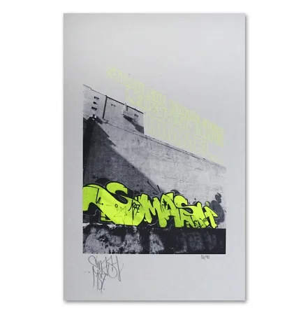 Screenprint Falkner - My Space yellow