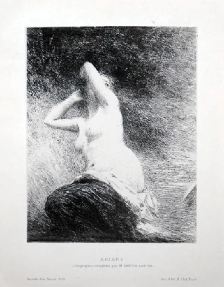 Lithograph Fantin-Latour - Ariane