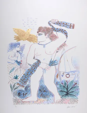 Lithograph Fassianos - Aphrodite