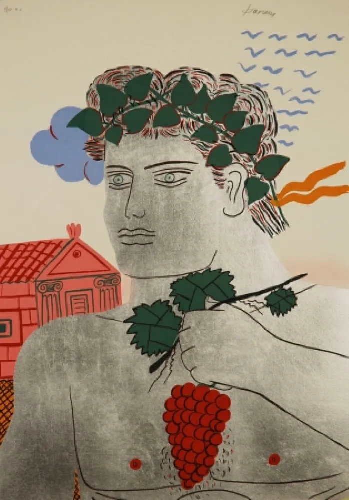 Screenprint Fassianos - Dionysos
