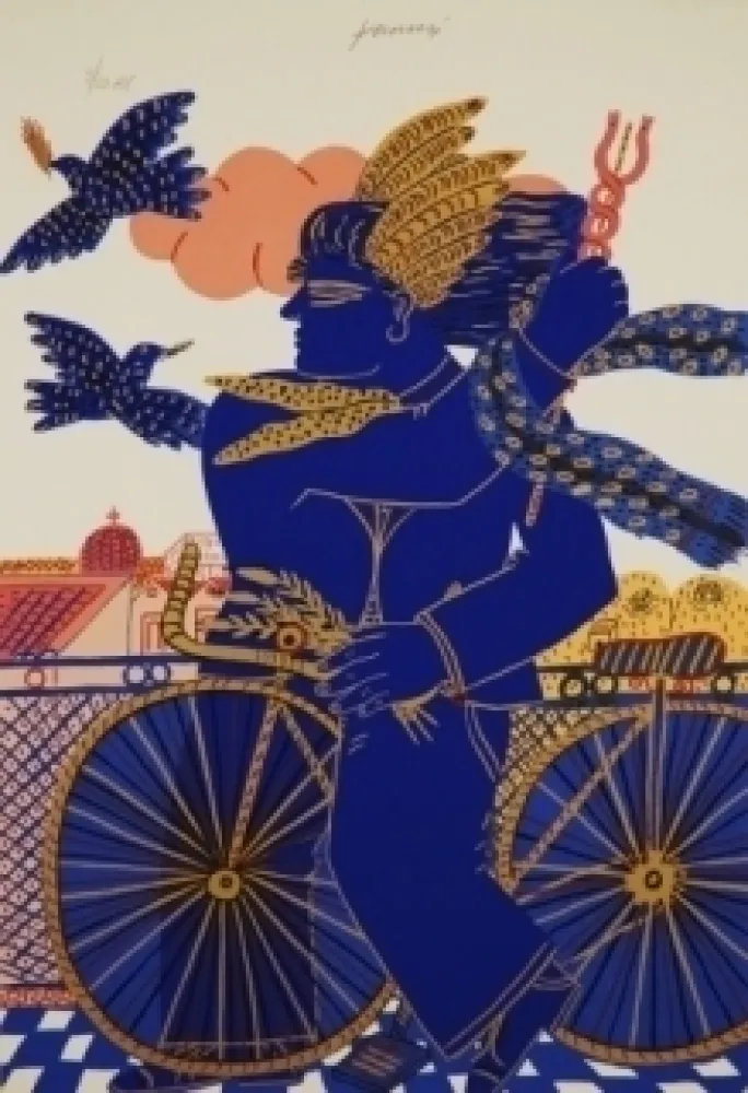 Screenprint Fassianos - Hermes