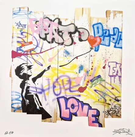 Lithograph Fat - Balloon Girl Palisade