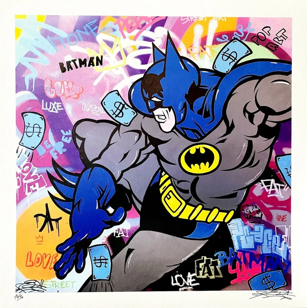 Lithograph Fat - Batman
