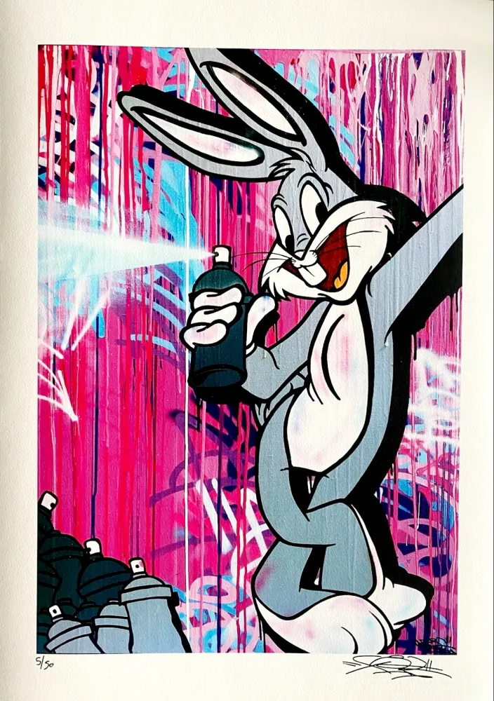 Lithograph Fat - Bugs Bunny