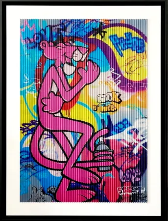 Screenprint Fat - Pink Panther Rock & Roll