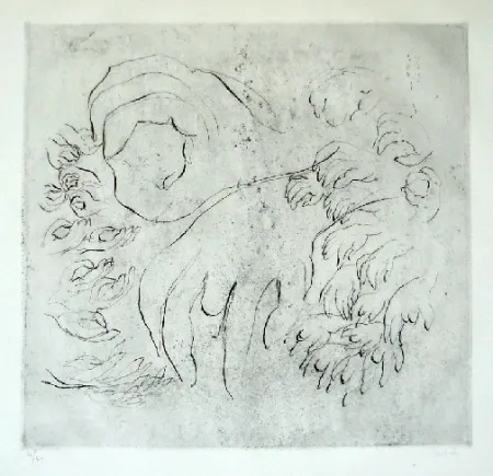 Engraving Fautrier - Etude de mains